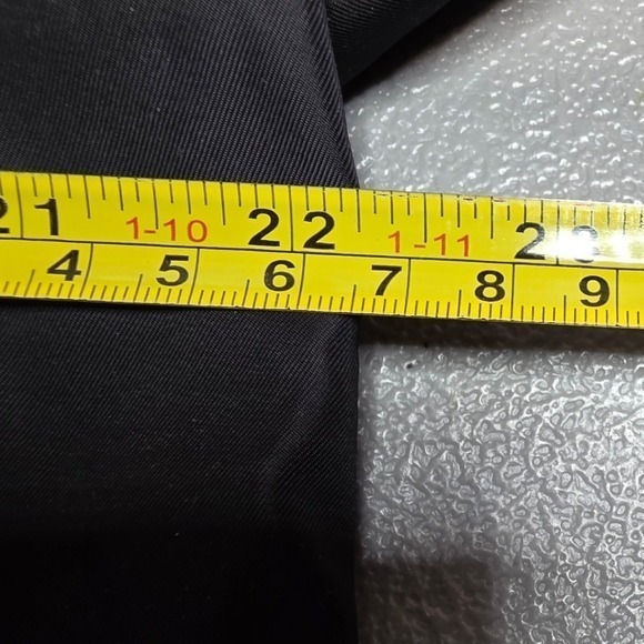 Norma Kamali Womens XL Black Double Breasted Belted Trench Coat - Picture 10 of 14